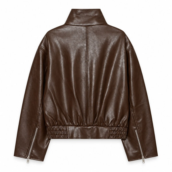Brown asymmetric-zip bomber back