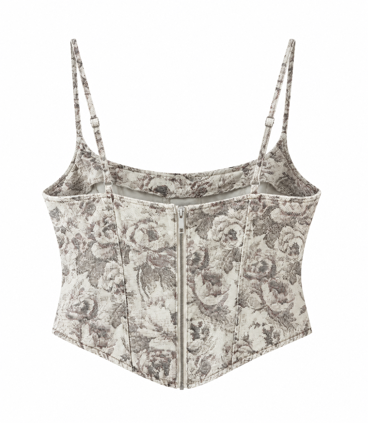 Bellinna Floral Corset Top — back view