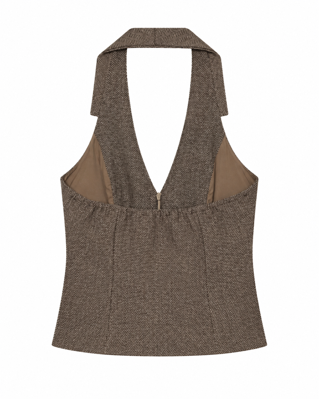 Bellinna Herringbone Halter Top — back