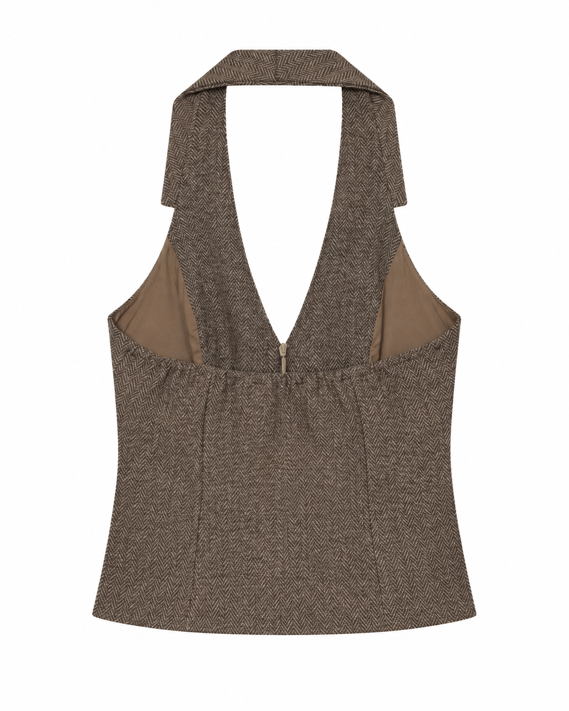 Bellinna Herringbone Halter Top — back