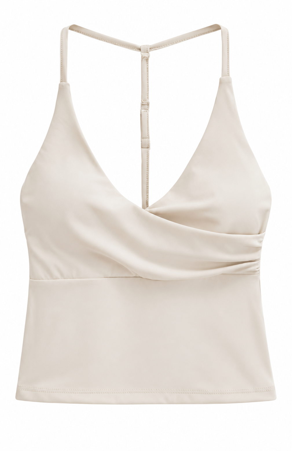 Ivory Bellinna Wrap Camisole Top — front view